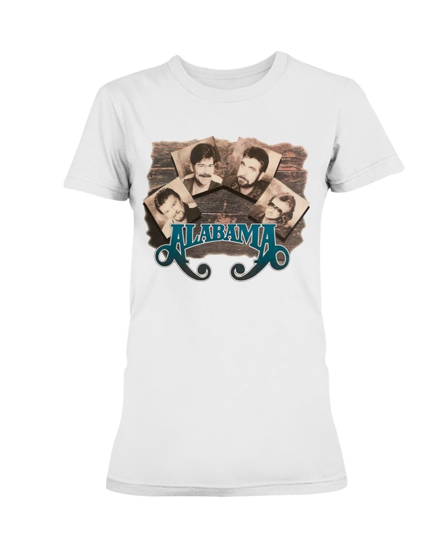 Vintage Alabama In Pictures Ladies T Shirt 211109