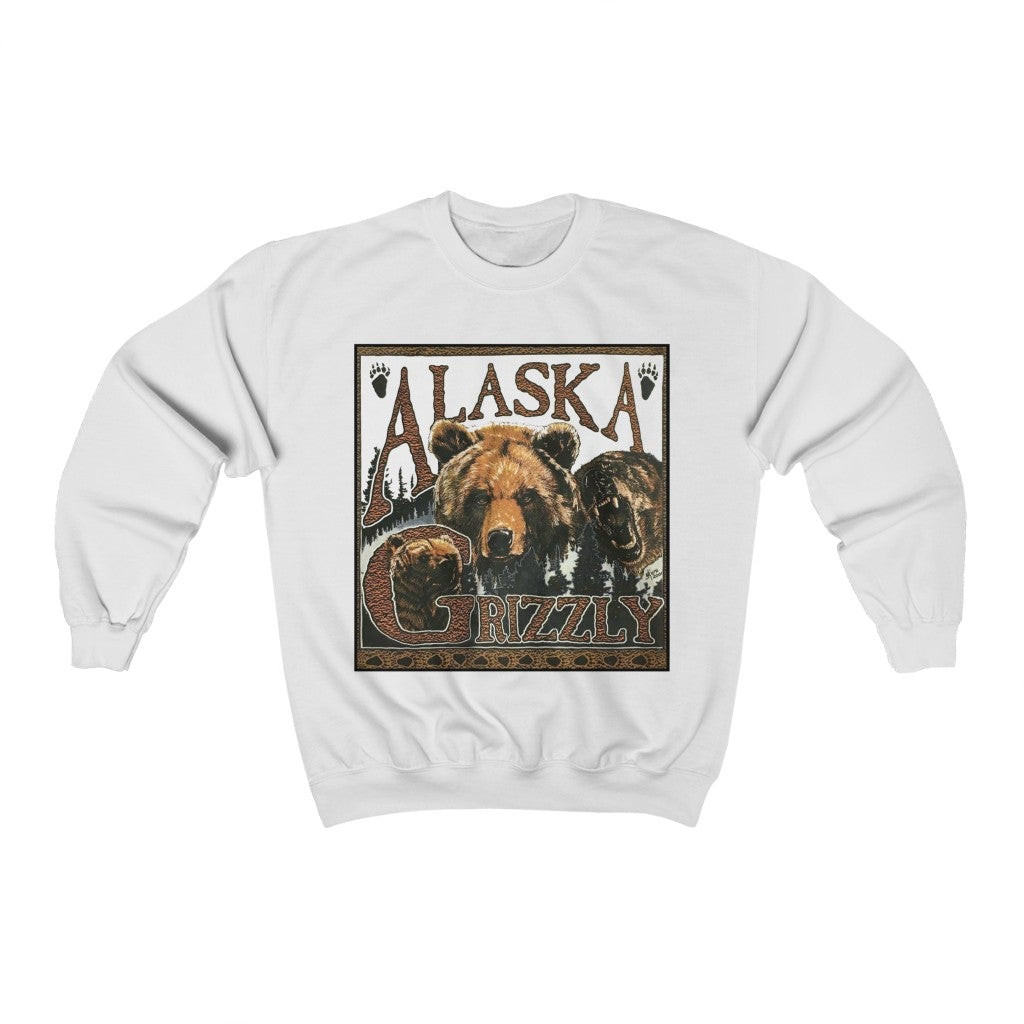 Vintage Alaska Grizzly Bear Sweatshirt 211216