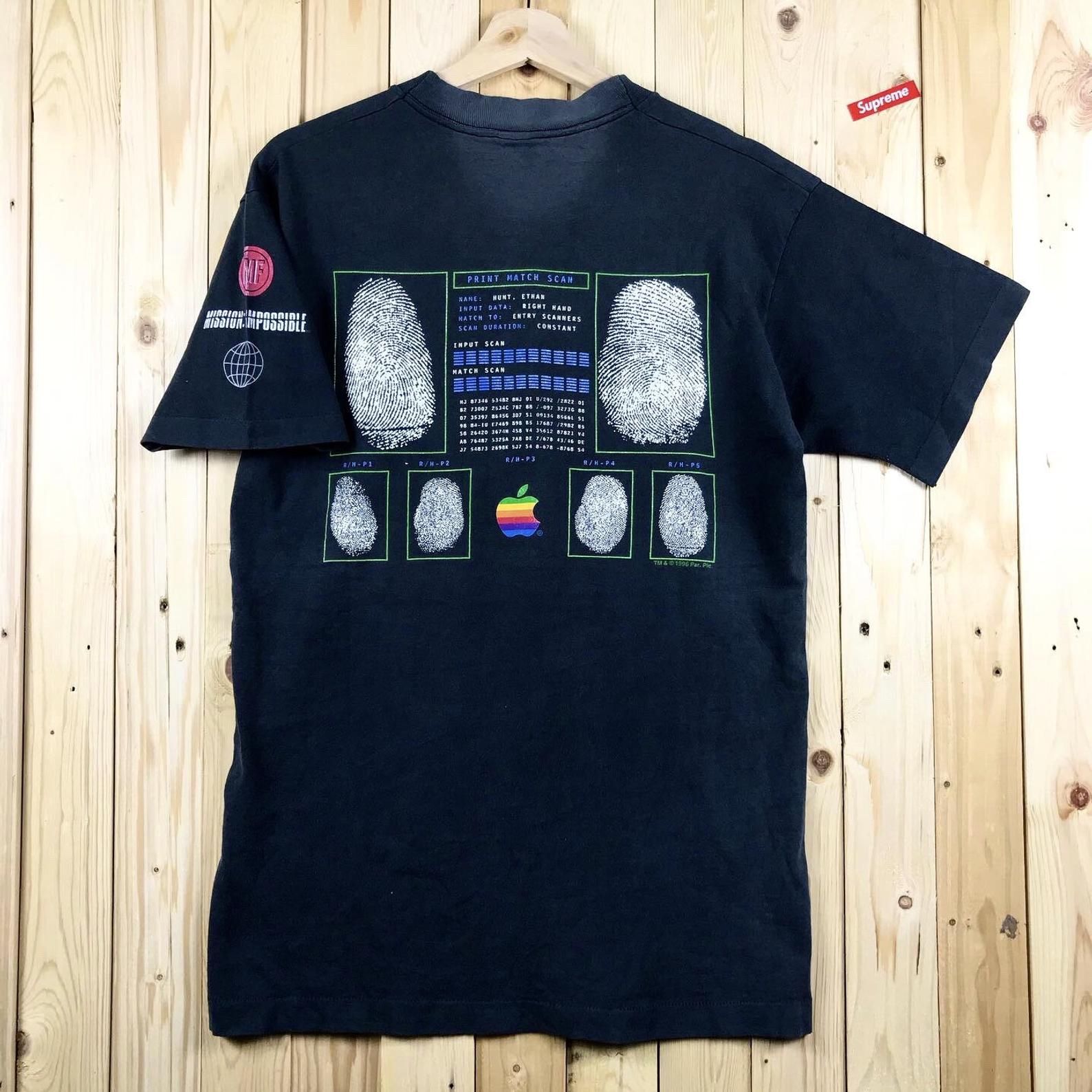 Vintage Apple Computer Rainbow Apple Logo Computer Macintosh Shirt