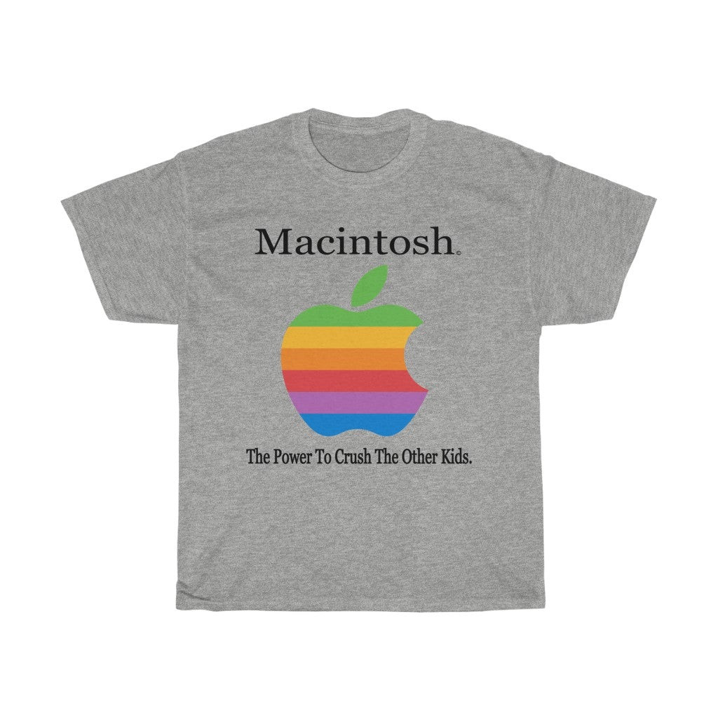 Vintage Apple Macintosh Shirt Rainbow Apple Big Logo The Power To Crush The Other Tee 211125