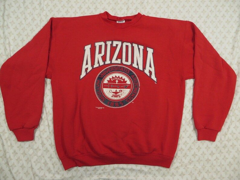 Vintage Arizona Wildcats Sweatshirt Red Seal Crewneck Santee 90S Xl Made In Usa vintage arizona wildcats sweatshirt red seal crewneck santee 90s xl made in usa 0fmcw