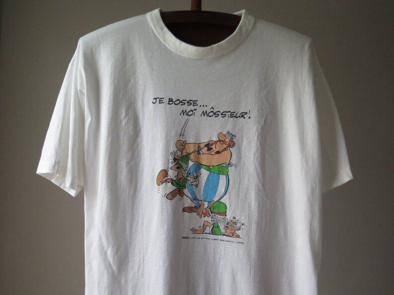 Vintage Asterix And Obelix Tshirt Asterix Tshirt Obelix Tshirt The Adventures Of Asterix V Comic Series Obelix Shirt 90S