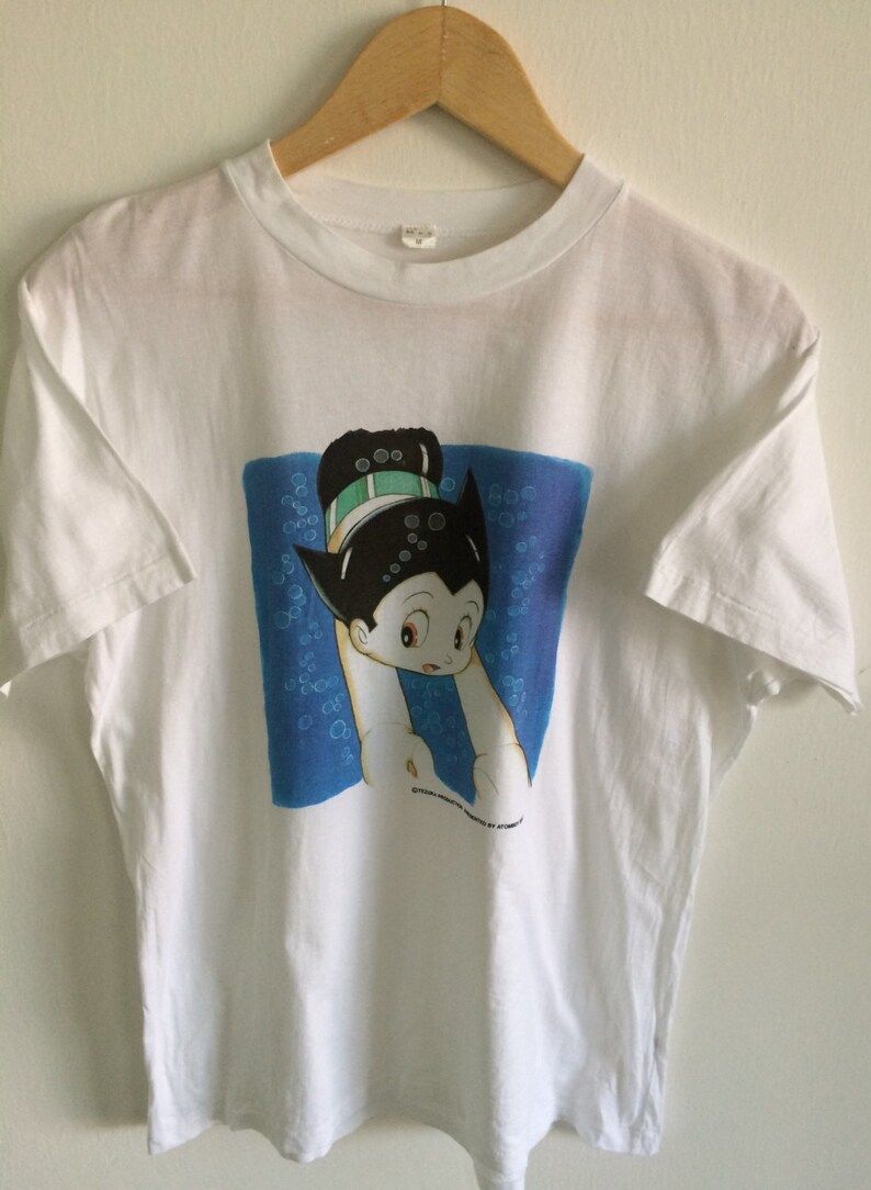 Vintage Astro Boy Anime Manga Movie Cartoon Tezuka Production T Shirt Rare
