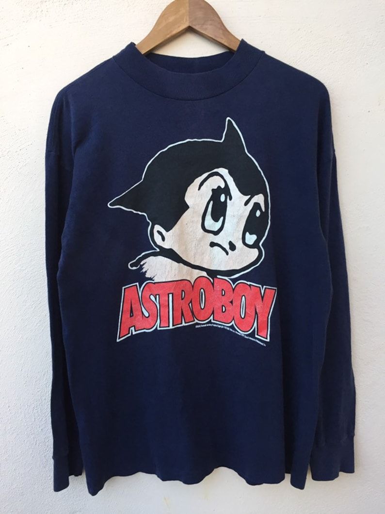 Vintage Astroboy Japanese Anime Long Sleeve Mockneck Made In Usaakiracowboy Bebop