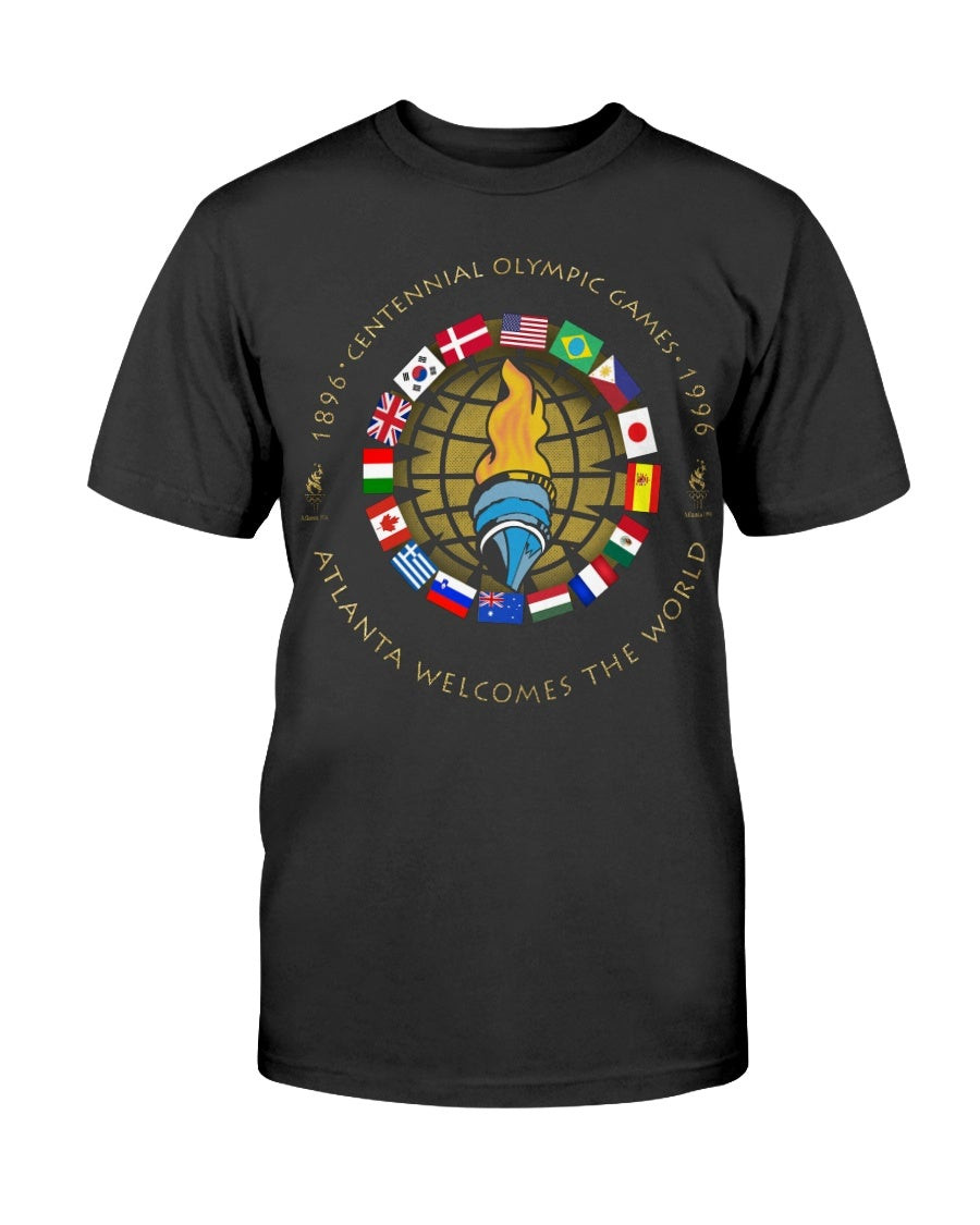 Vintage Atlanta 1996 Centennial Olympics Games T Shirt 211209