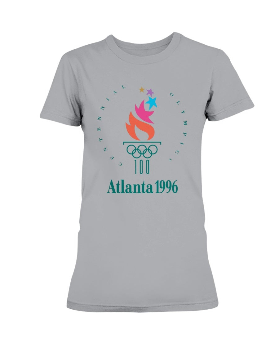 Vintage Atlanta 1996 Usa Olympic Ladies T Shirt 211207