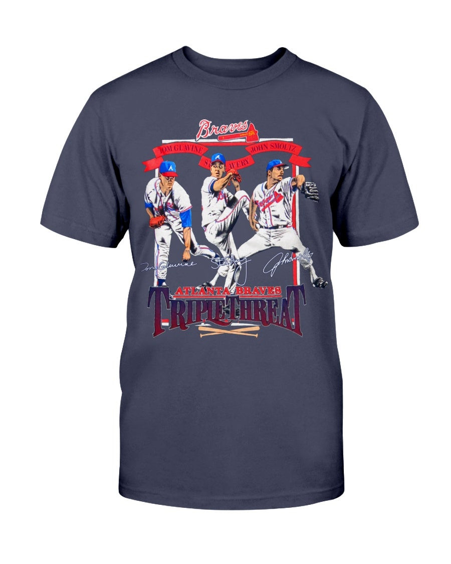 Vintage Atlanta Braves Glavine Smoltz Avery T Shirt 211220