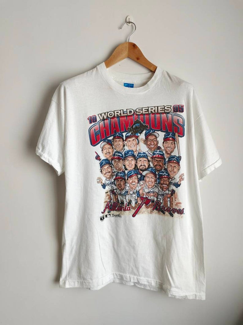 Vintage Atlanta Braves World Champions Caricature 90'S Shirt
