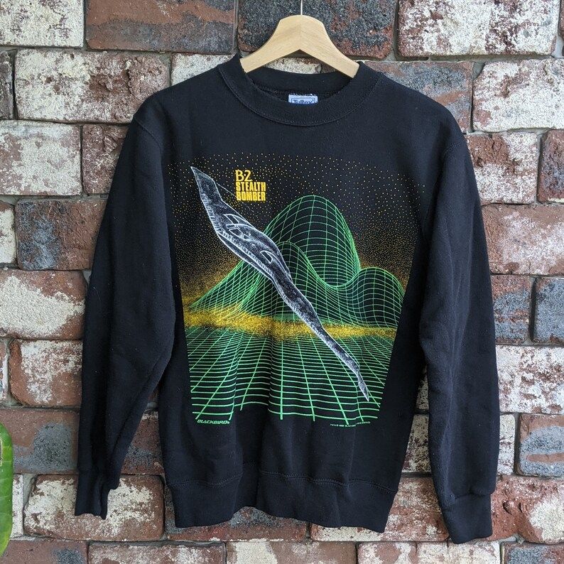 Vintage B 2 Stealth Bomber Crewneck Sweater
