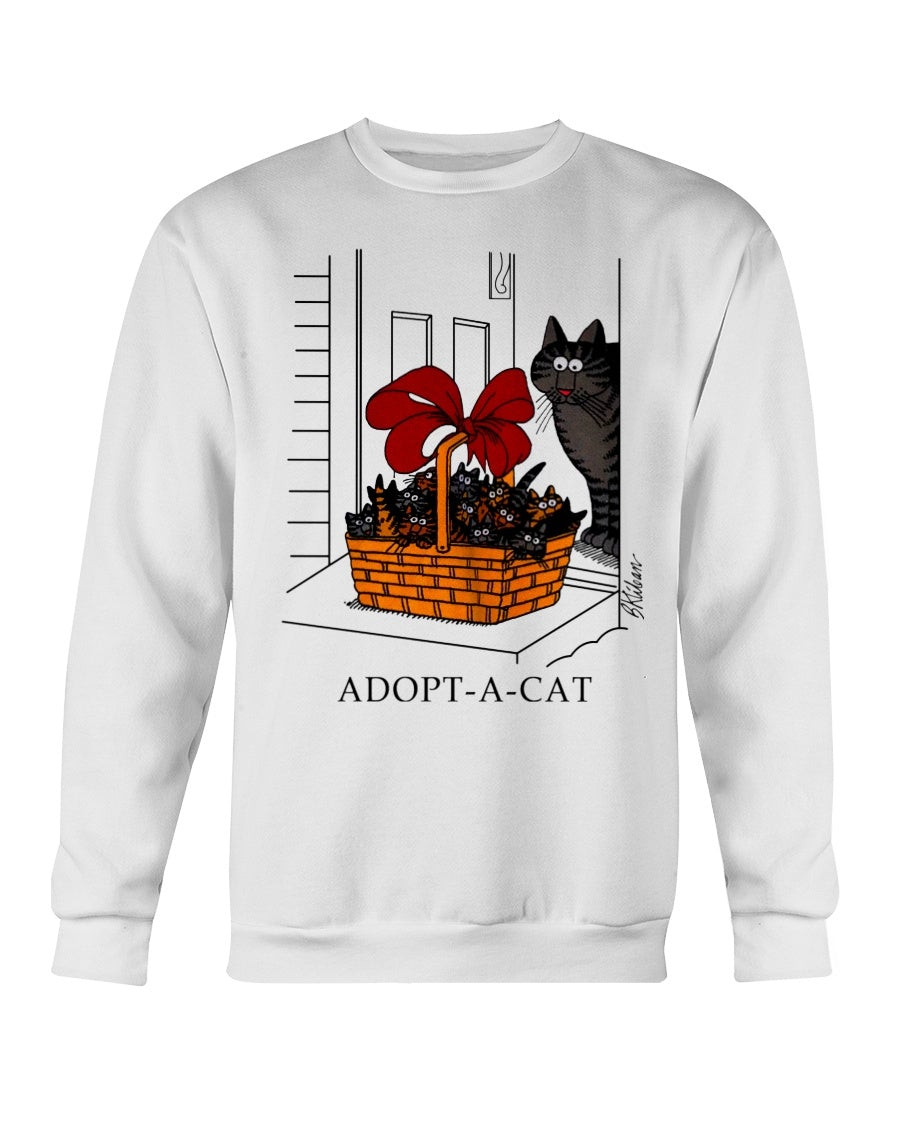 Vintage B Kliban Adoa Cat Funny Animation Sweatshirt 211112