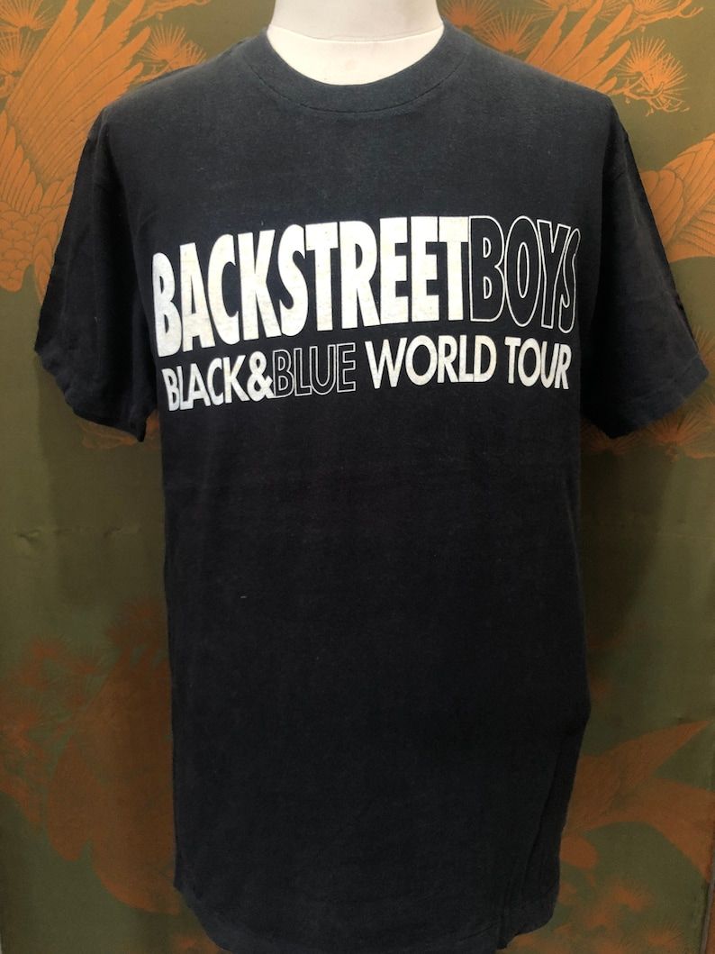 Vintage Backstreet Boys Black Blue World Tour
