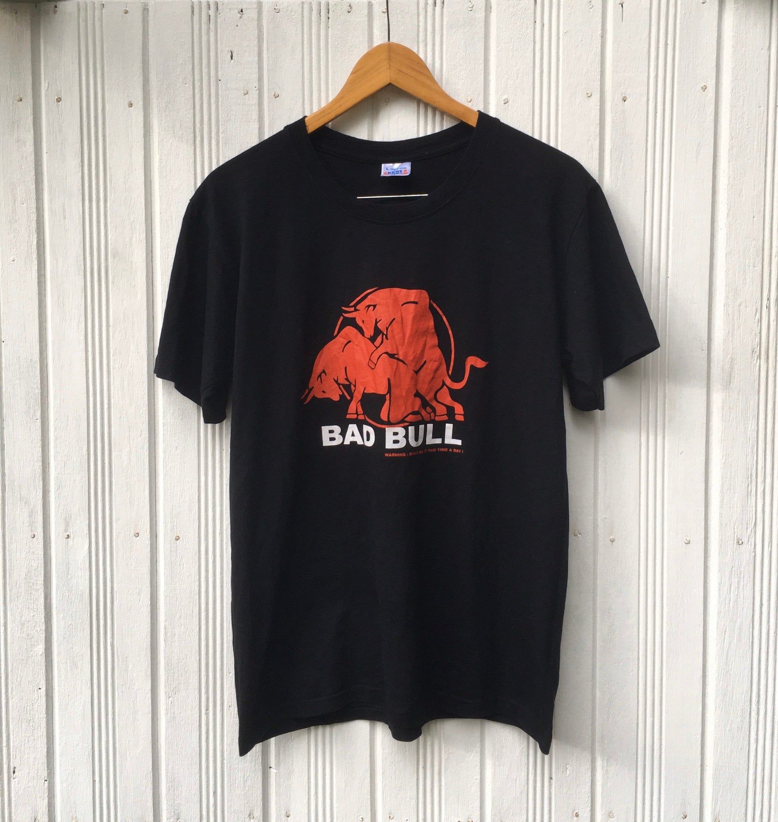 Vintage Bad Bull Sexual Joke Graphics Tees Shirt