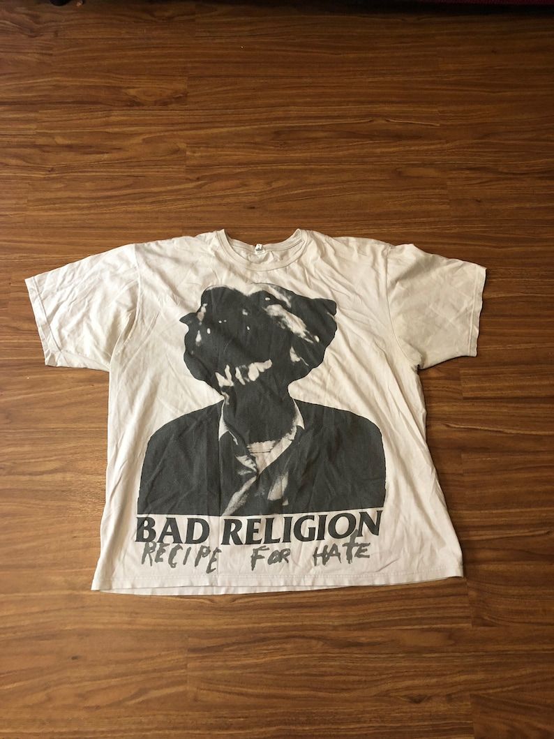 Vintage Bad Religon Recipe For Hate Punk Rock Xxl Shirt