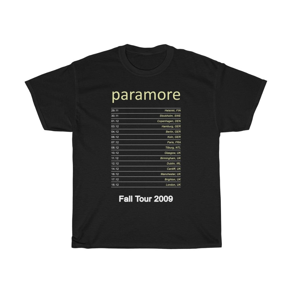 Vintage Band T Shirt Paramore Tour Tee 211203