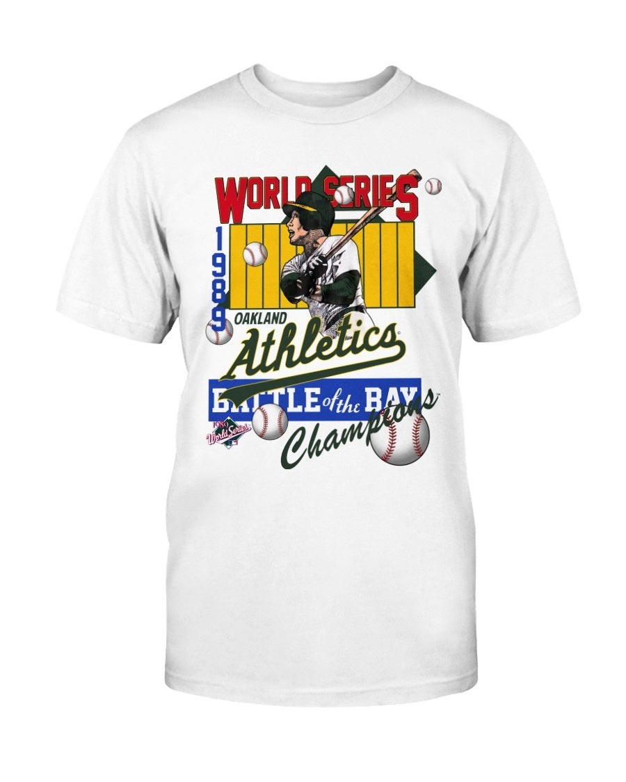Vintage World Series Oakland Athletics 1989 Battle Of The Bay Shirt