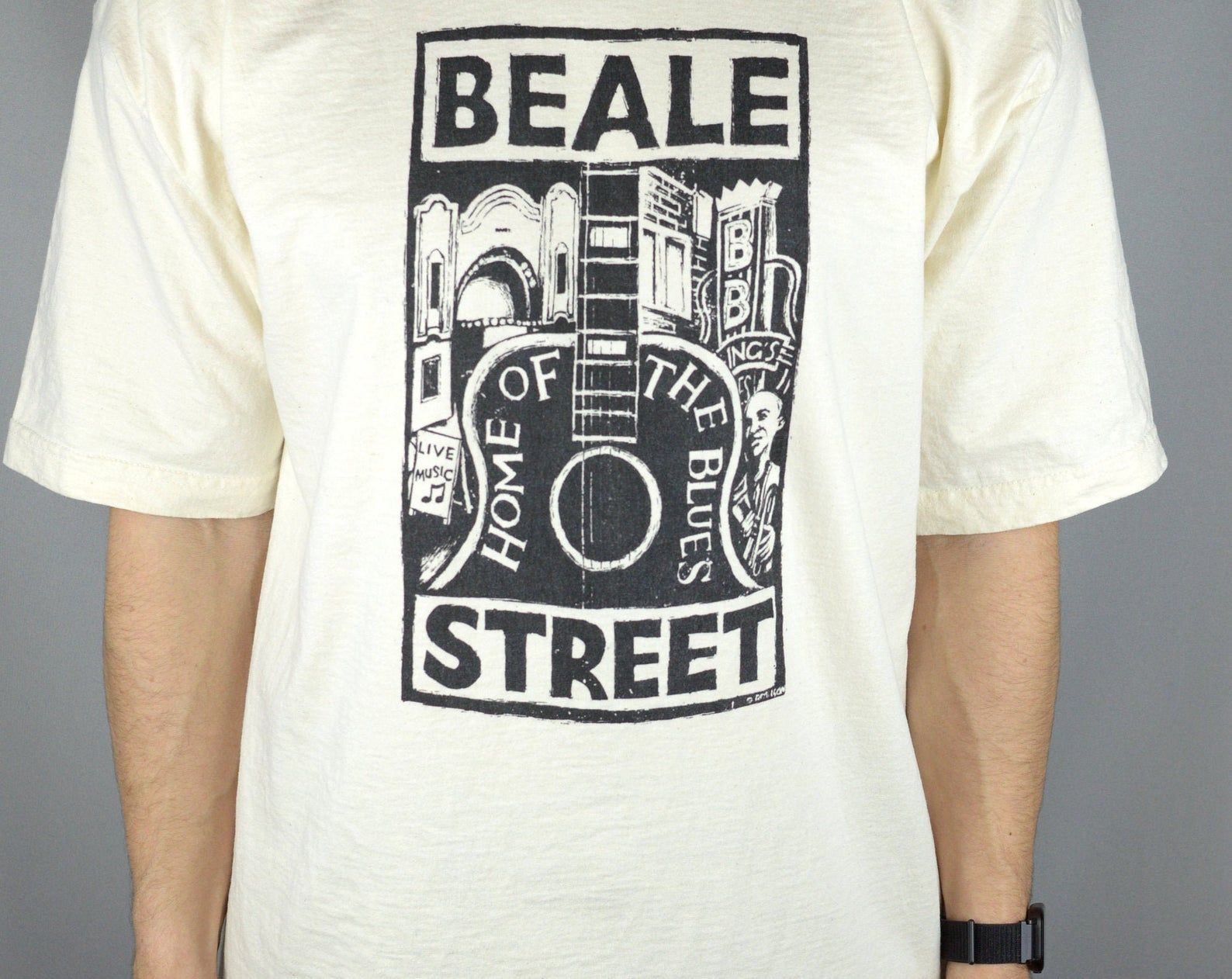 Vintage Beale Street Home Of The Blues 80S T Shirt Made In Usa