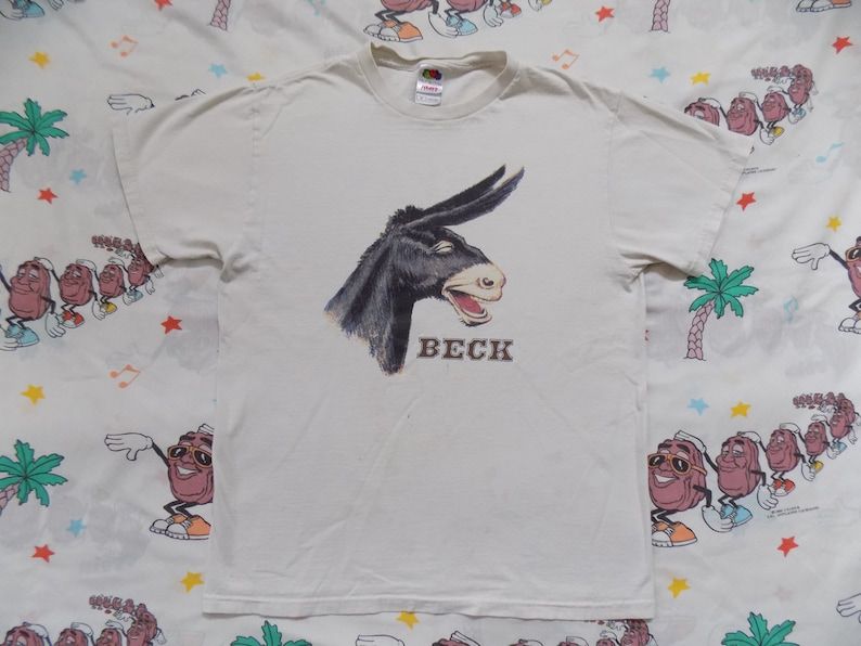 Vintage Beck Odelay T Shirt Edium Grunge 90S Reprint