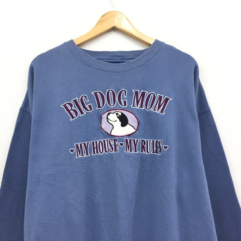 Vintage Big Dog Mum Sweatshirt Biglogo Pullover Jumper vintage big dog mum sweatshirt biglogo pullover jumper ytfyy