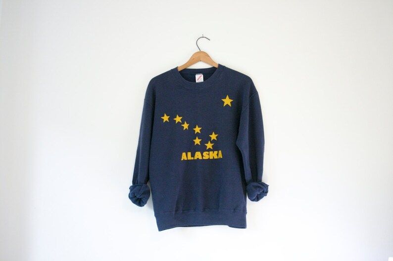 Vintage Blue Alaska Sweatshirt
