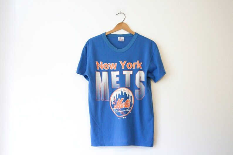 Vintage Blue New York Mets Baseball T Shirt