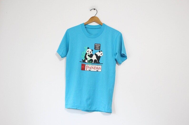Vintage Blue Toledo Ohio Zoo Panda Bear T Shirt vintage blue toledo ohio zoo panda bear t shirt arwt0