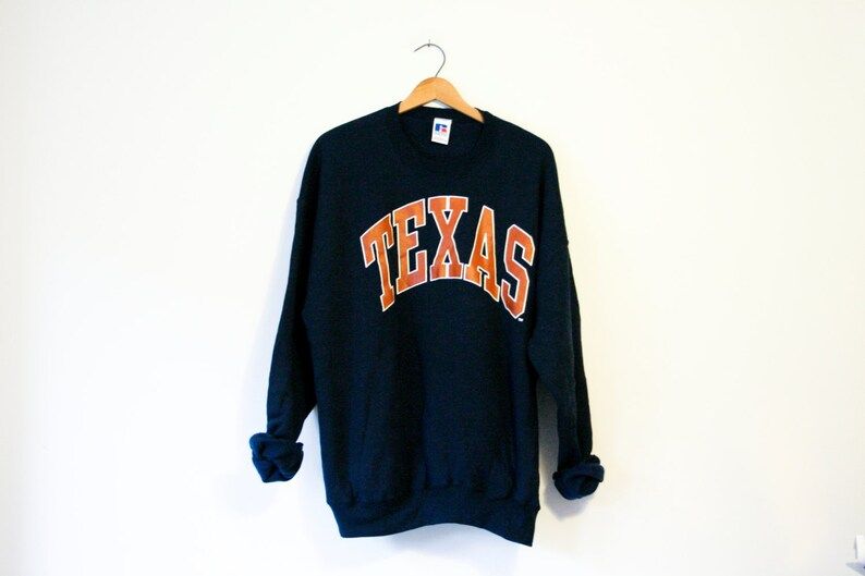 Vintage Blue University Of Texas Sweatshirt