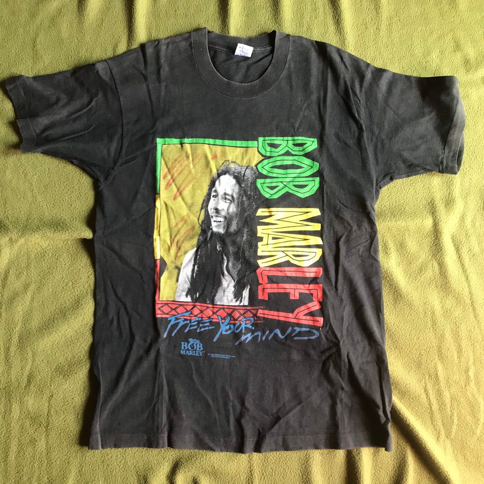 Vintage Bob Marley Free Your Mind 1993 T-Shirt