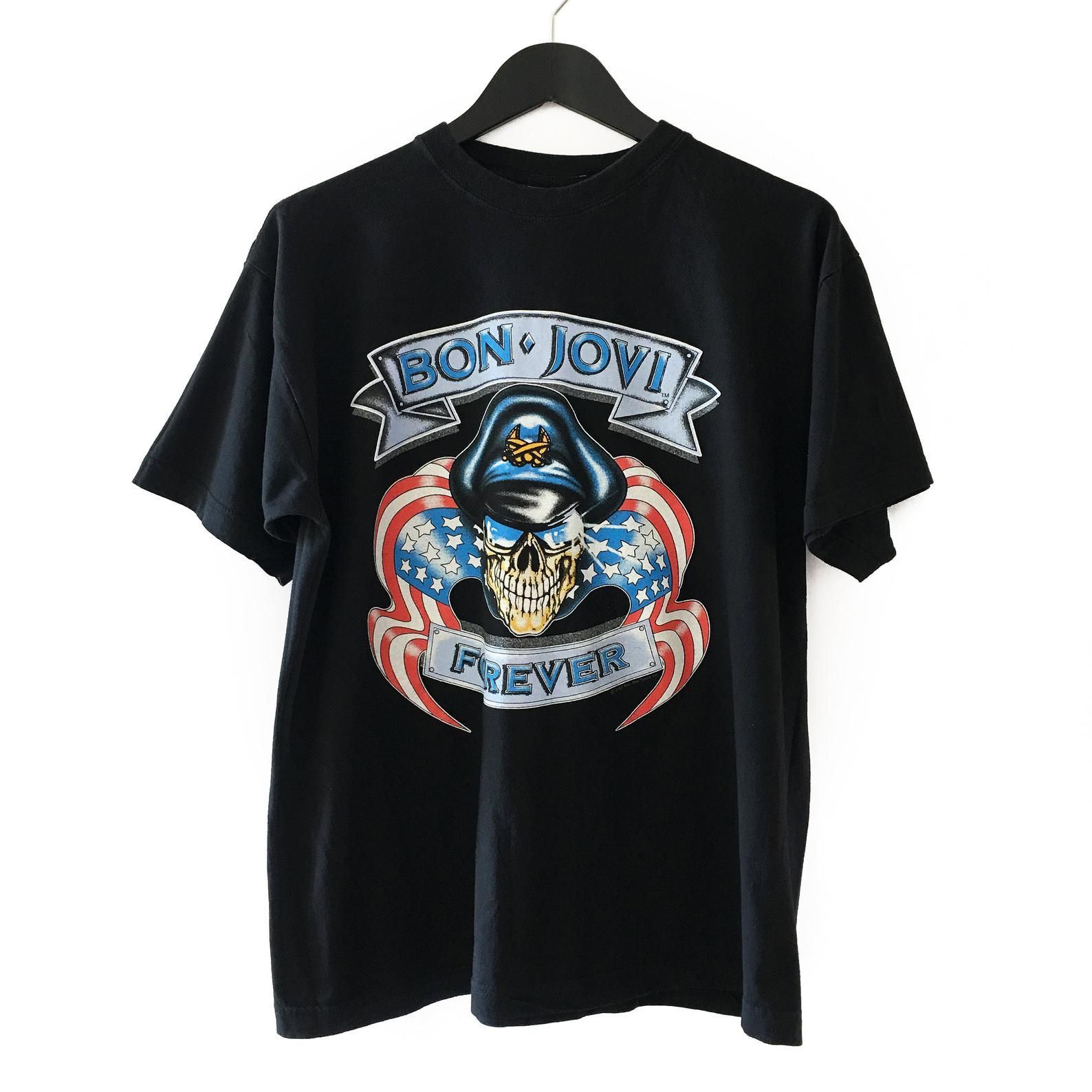 Vintage Bon Jovi 2000 Forever Euro Crush Tour T Shirt