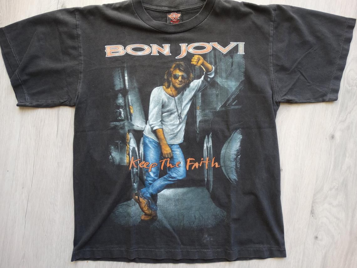 Vintage Bon Jovi Keep The Faith Shirt