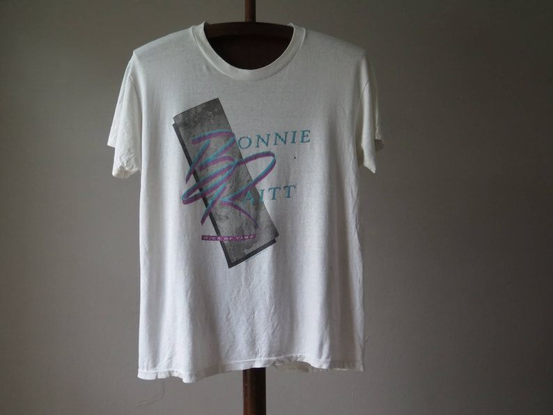 Vintage Bonnie Raitt Tshirt Bonnie Raitt Nick Of Time Tshirt 1989 Vintage Music Tshirt Rare Bonnie Raitt Tee Single Stitch Soft Thin