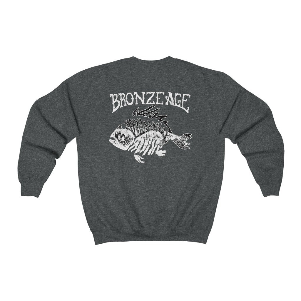 Vintage Bronze Age Skate Tshirt Medium 90S Bronze Age Fish Bones Thrasher Skateboarding Black Sweatshirt 211124