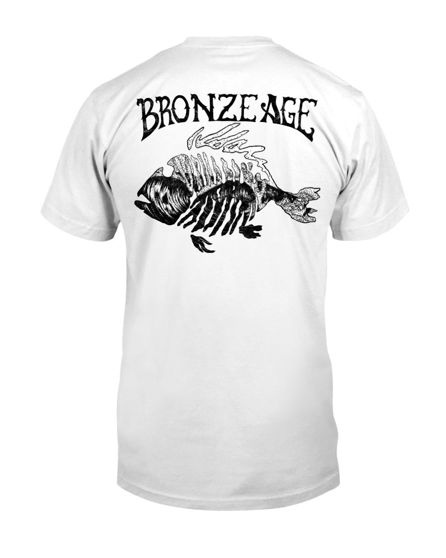 Vintage Bronze Age Skate Tshirt Medium 90S Bronze Age Fish Bones Thrasher Skateboarding Black T Shirt 211127