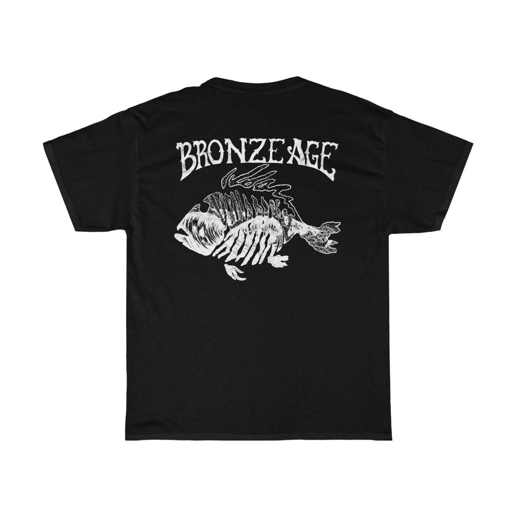 Vintage Bronze Age Skate Tshirt Medium 90S Bronze Age Fish Bones Thrasher Skateboarding Black Tee 211124