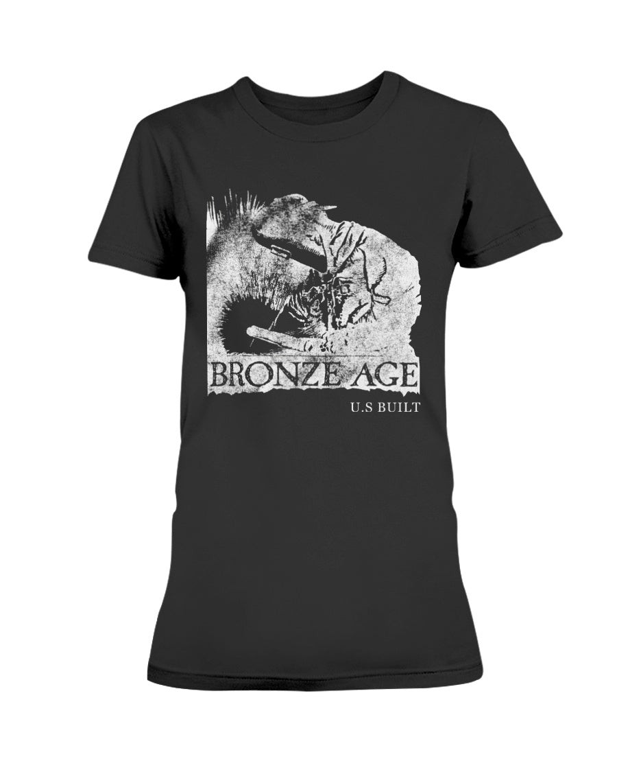 Vintage Bronze Age Skateboards Ladies T Shirt 211122