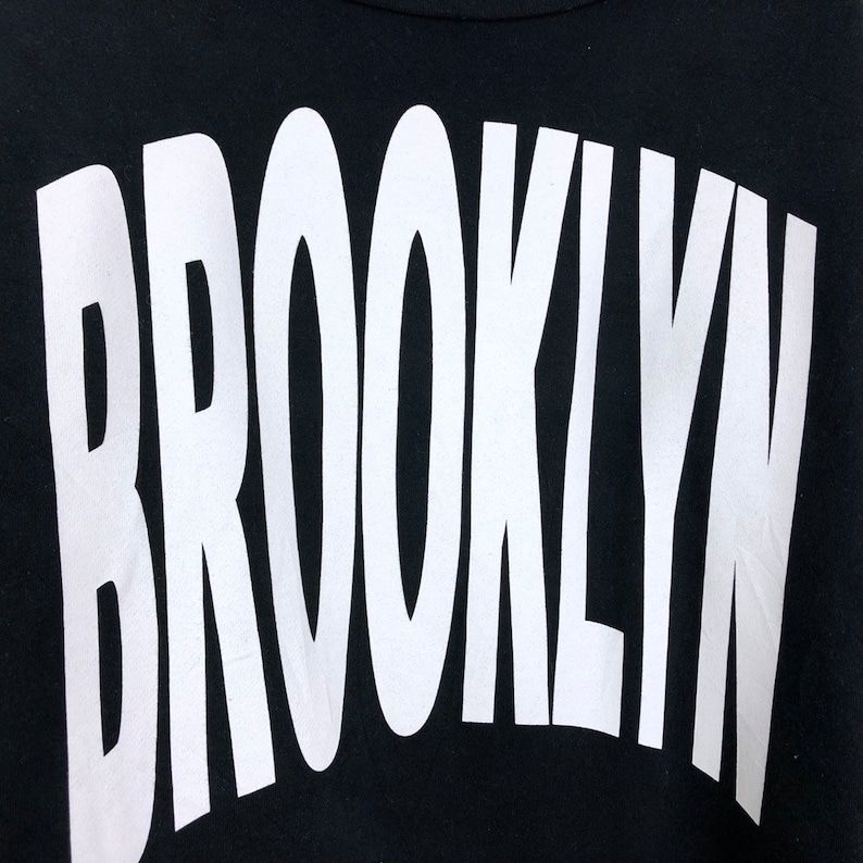 Vintage Brooklyn Sweatshirt Brooklyn Big Spellout Pullover Jumper