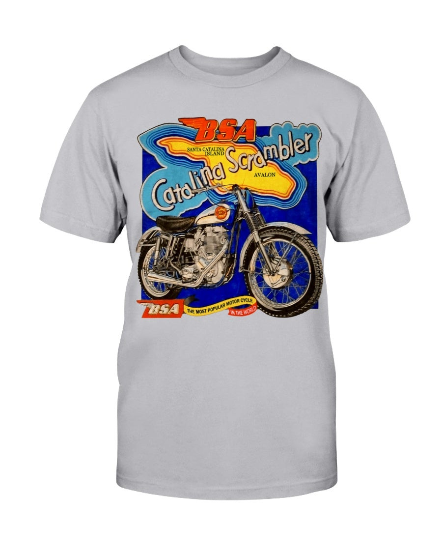 Vintage Bsa Catalina Scrambler Motorcycle Miker Boyz T Shirt 211221
