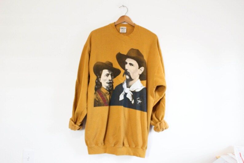 Vintage Buffalo Bill United Stated Postal Service Postage Stamp Sweatshirt