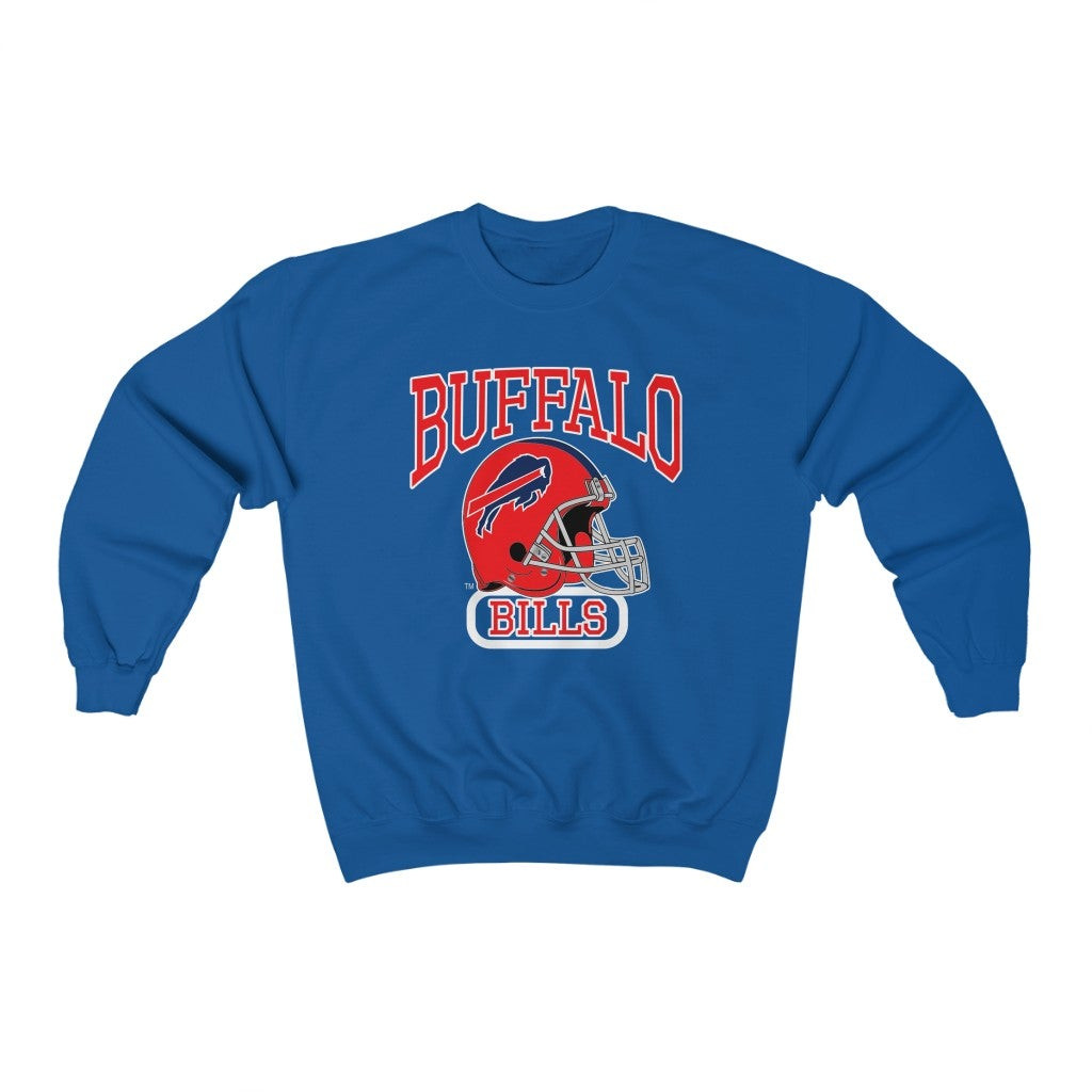 Vintage Buffalo Bills Nfl Football Blue Sweatshirt 211203