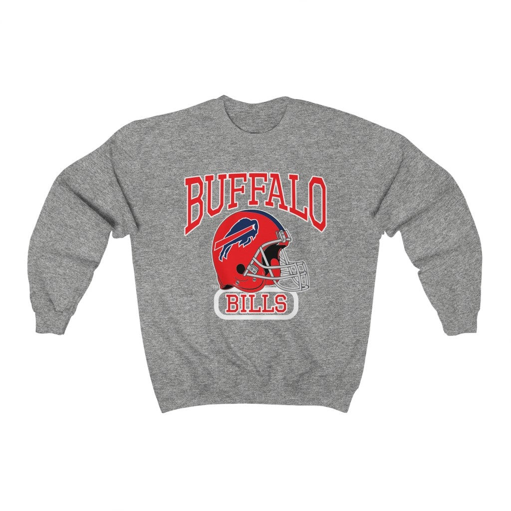 Vintage Buffalo Bills Nfl Football Blue Sweatshirt 211204