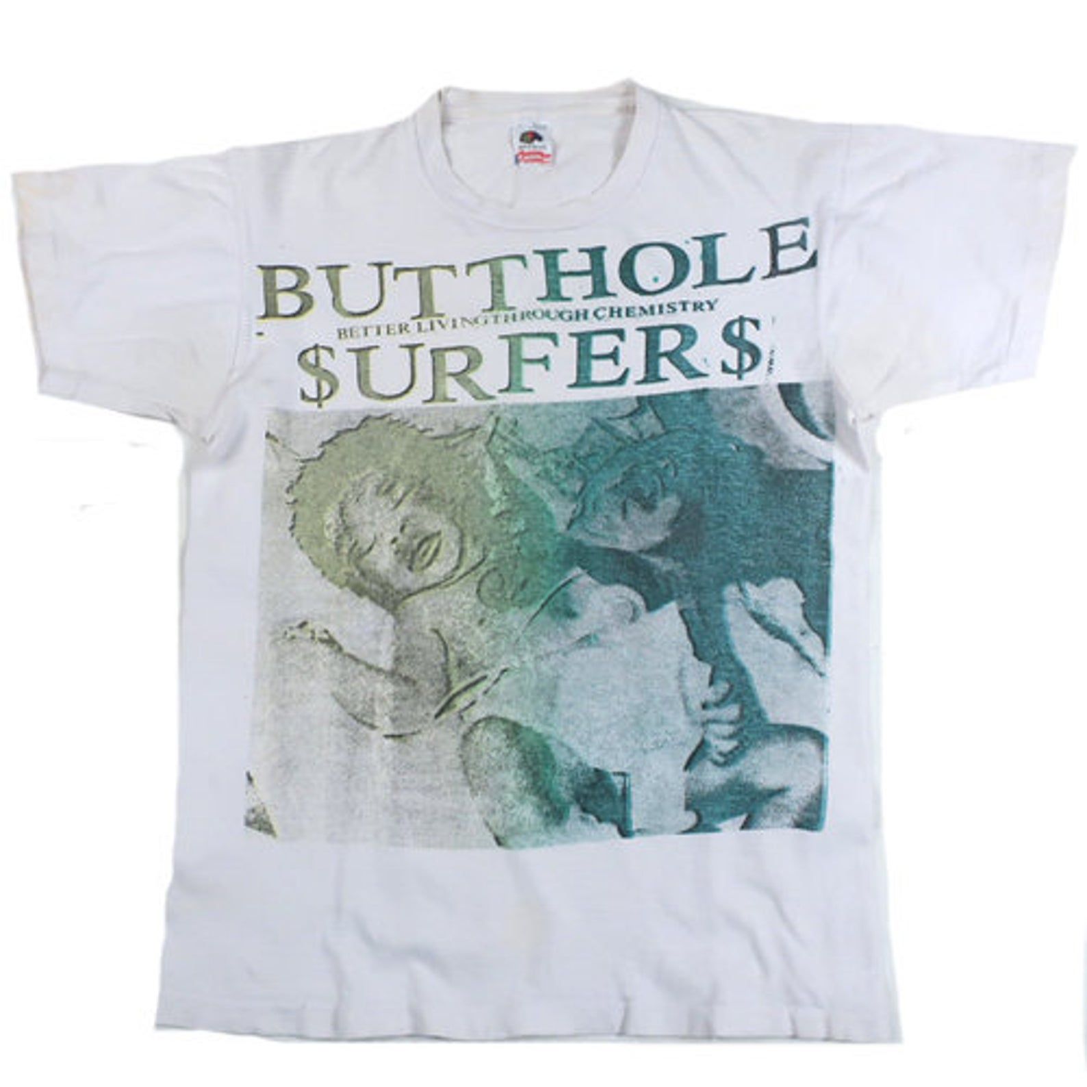 Vintage Butthole Surfers Better Living Through Chemistry T-Shirt 1988