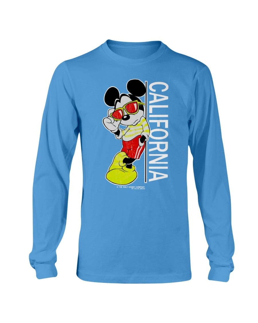Vintage California Mickey Mouse Walt Disney Velva Long Sleeve 090321