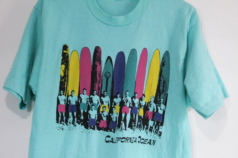 Vintage California Surfing Ocean T Shirt