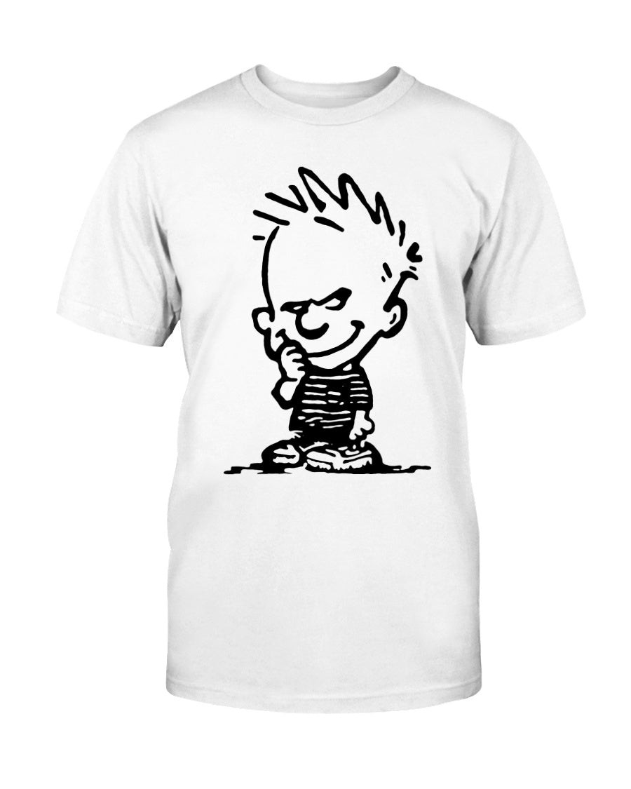 Vintage Calvin And Hobbes 90S Shirt Comic Book Strip Bill Watterson T Shirt 211203