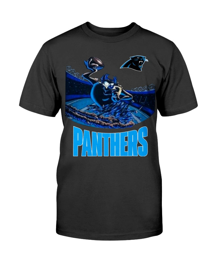 Vintage Carolina Panthers Looney Tunes Tasmanian Devil T Shirt 211126