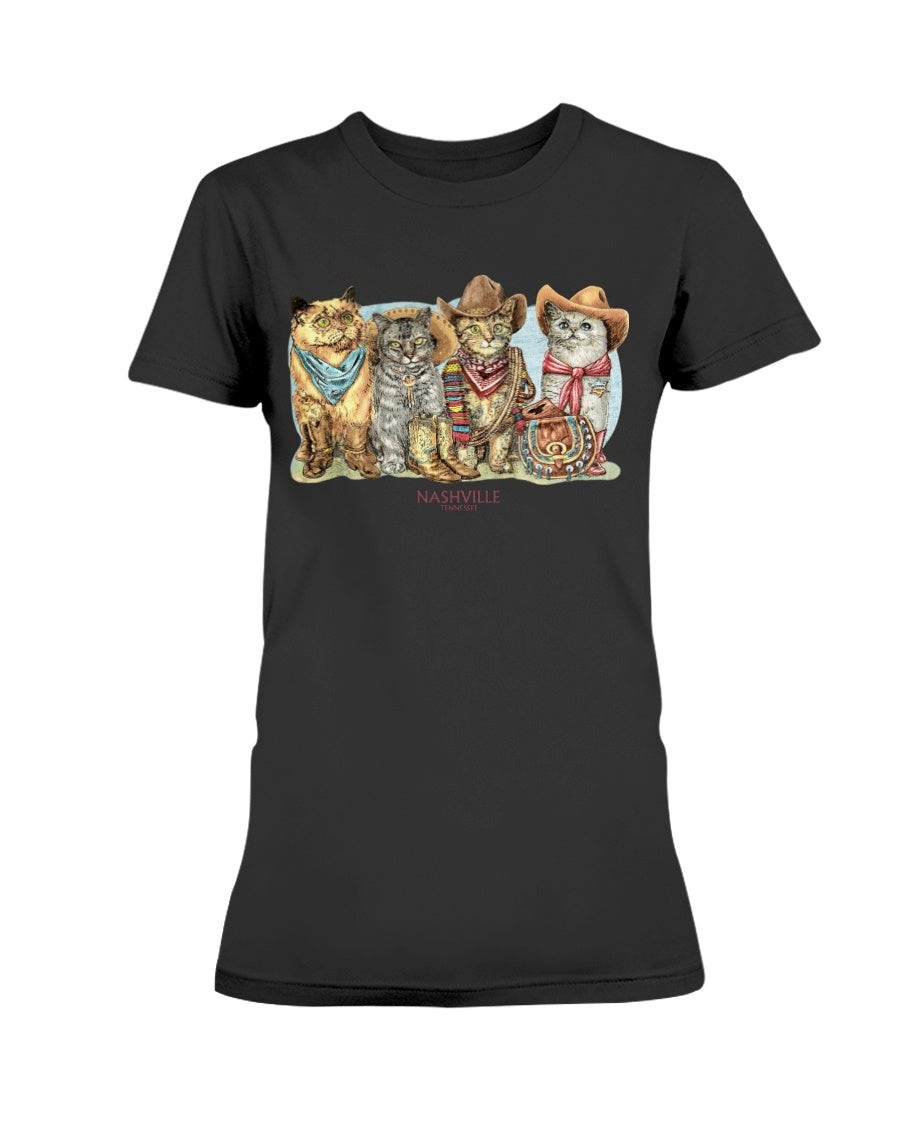 Vintage Cartcute Nashville Tennessee Pop Art Ladies T Shirt 211001