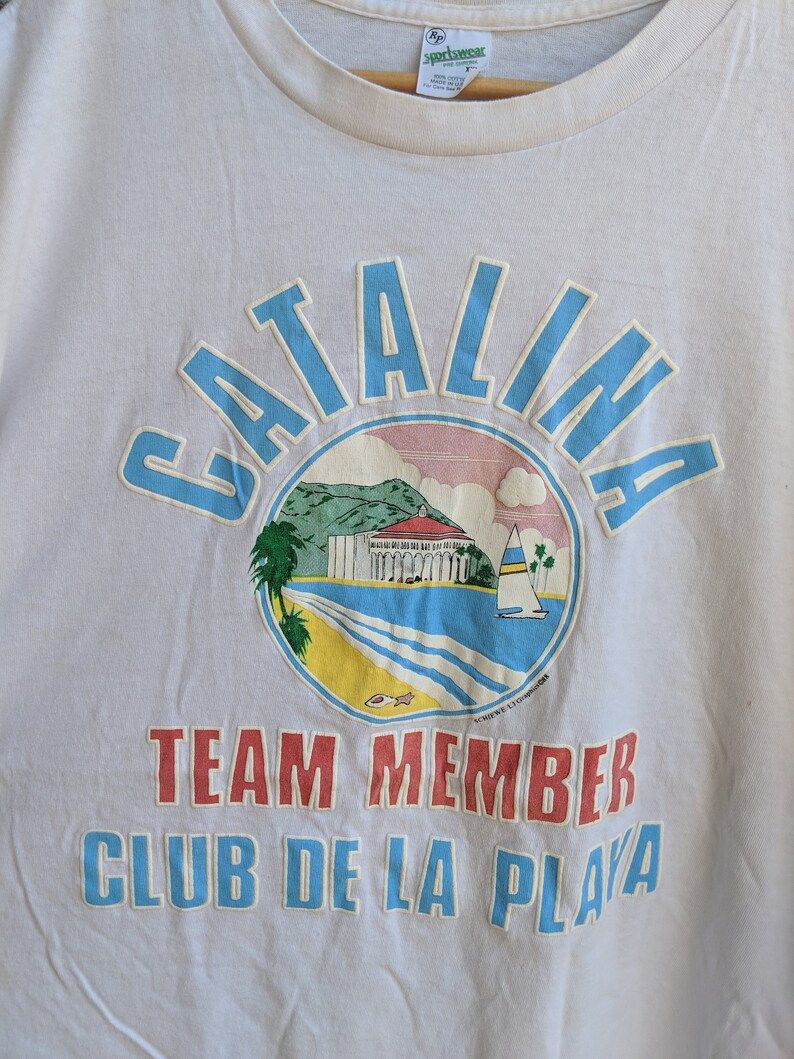 Vintage Catalina Club De La Playa T Shirt