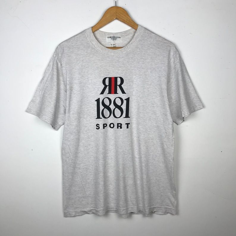 Vintage Cerruti 1881 Sport By Nina Cerruti Biella Italy Big Logo T Shirt vintage cerruti 1881 sport by nina cerruti biella italy big logo t shirt cddvg