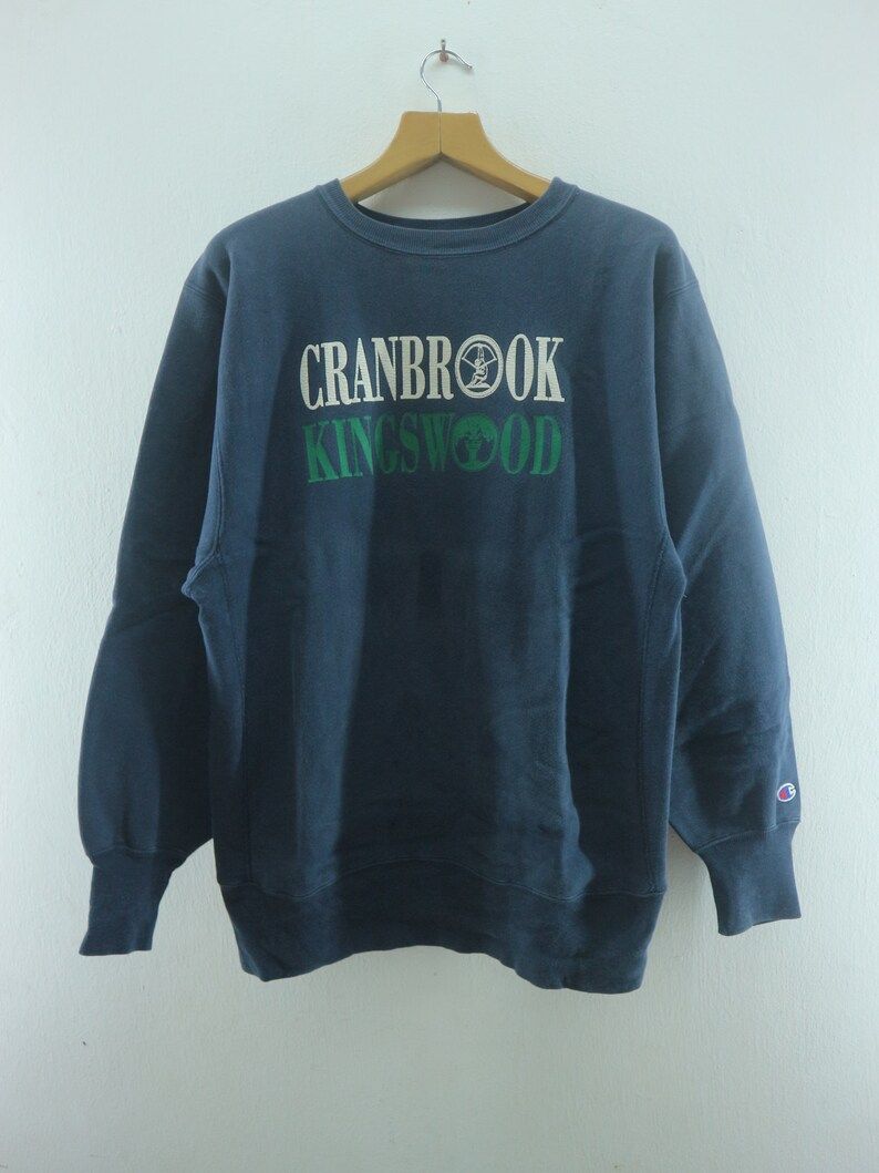 Vintage Champion Big Logo Sweatshirt Sport Street Wear Swag Hip Hop Pull Over