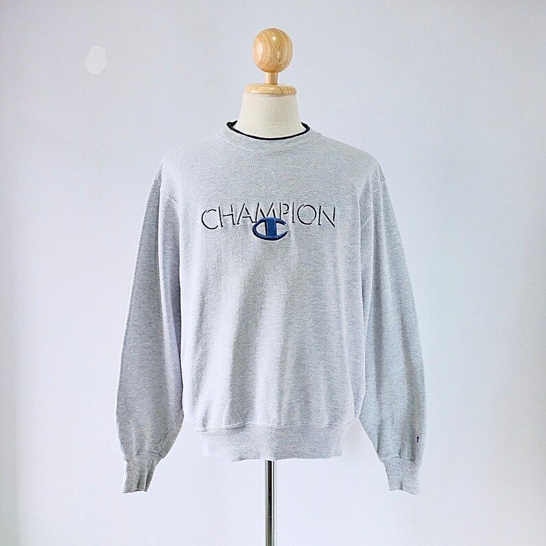 Vintage Champion Embroidered Logo Sweatshirt