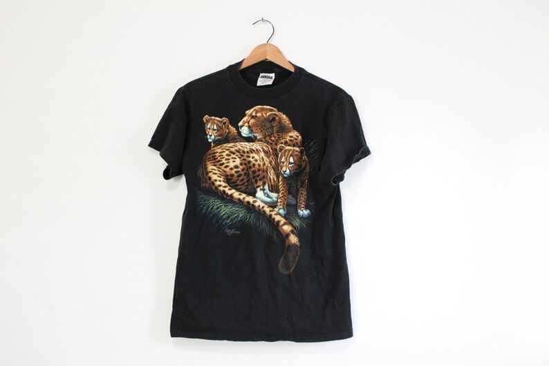 Vintage Cheetah Big Cat T Shirt